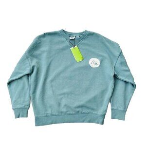 NWT Women's Quiksilver Oversized Pullover Sweatshirt Crew Neck Size S
